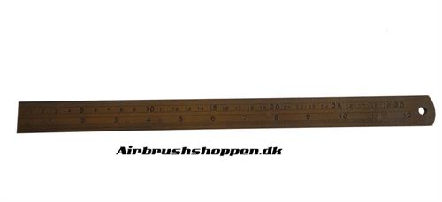 Stål lineal 30 cm